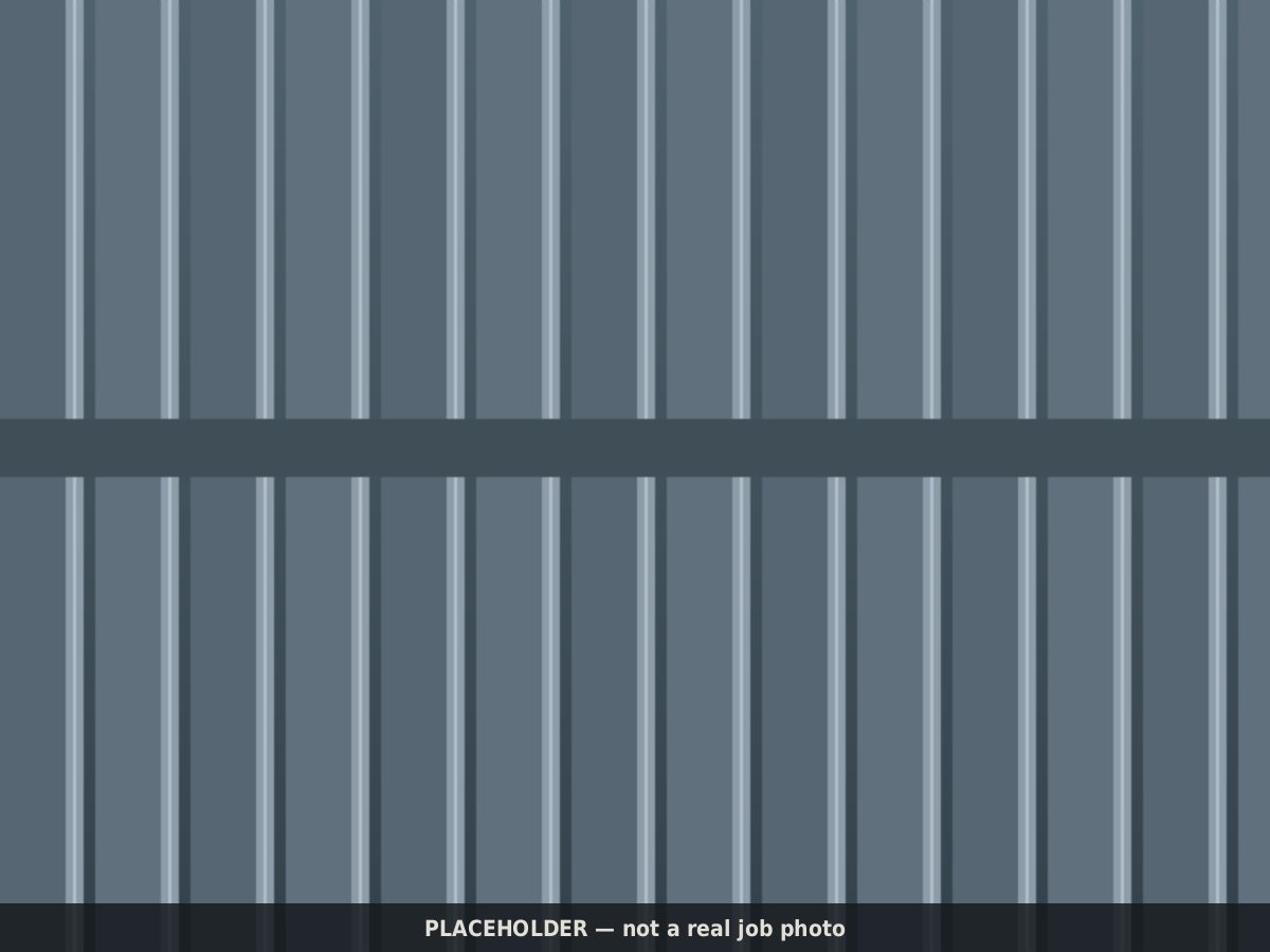 Drawn placeholder: vertical standing-seam metal panels with raised ribs
